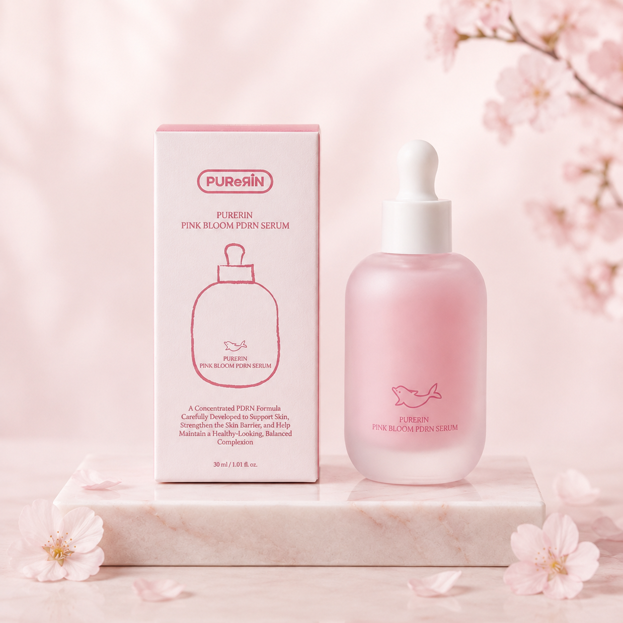 [Anti-Aging] PUReЯIN Pink Bloom PDRN Serum, 30 mL