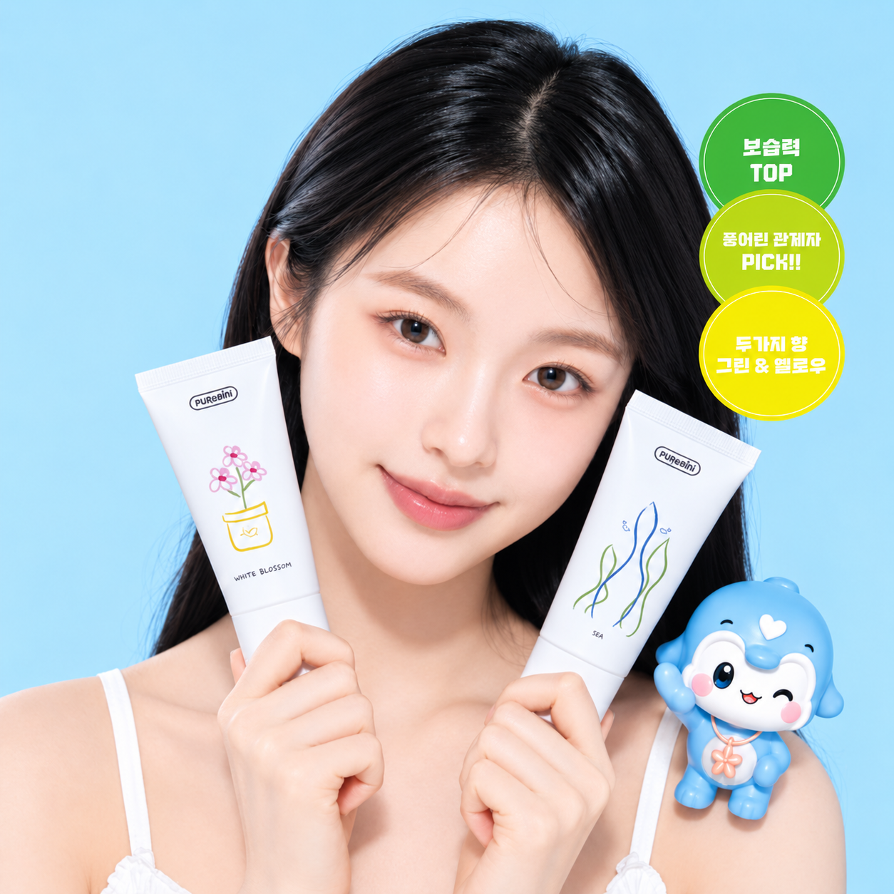 [Long-Lasting Floral Scent] PUReЯIN Yellow Moisture Hand Cream 50 mL